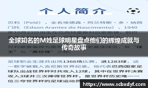 全球知名的M姓足球明星盘点他们的辉煌成就与传奇故事